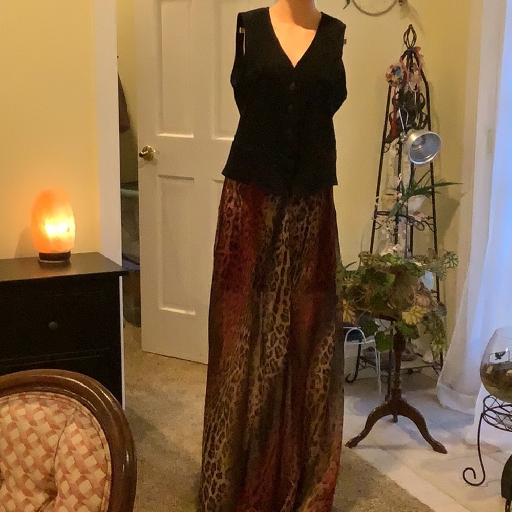 Leopard Print Mini/Maxi Skirt